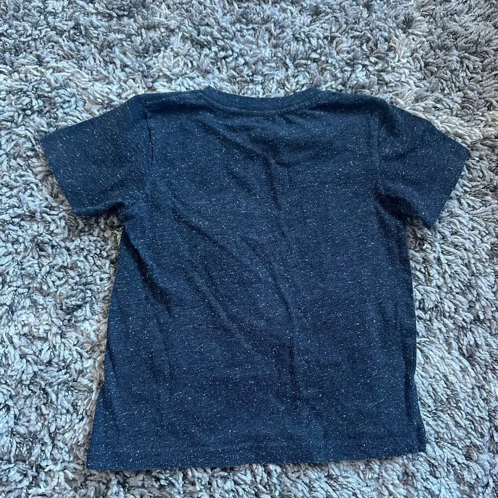 Star Wars Logo T Shirt Slub Knit Toddler Boys 4T 4 Gray Grey